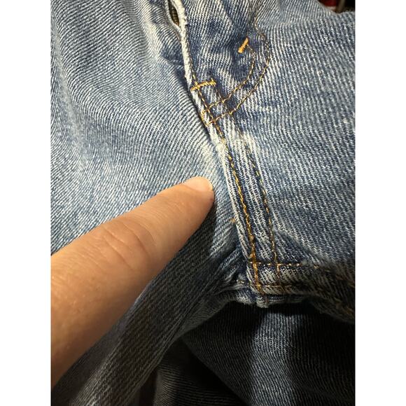 Levis 505 Jeans Men 32x30 Classic Western Academia Grandpa Twee Cowboy Aztec - Picture 9 of 11